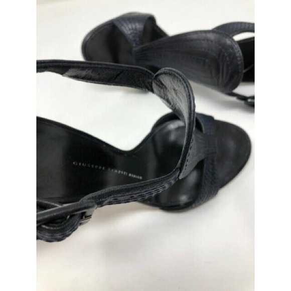 Giuseppe Zanotti Black Leather Gladiator Sandals - Picture 6 of 13